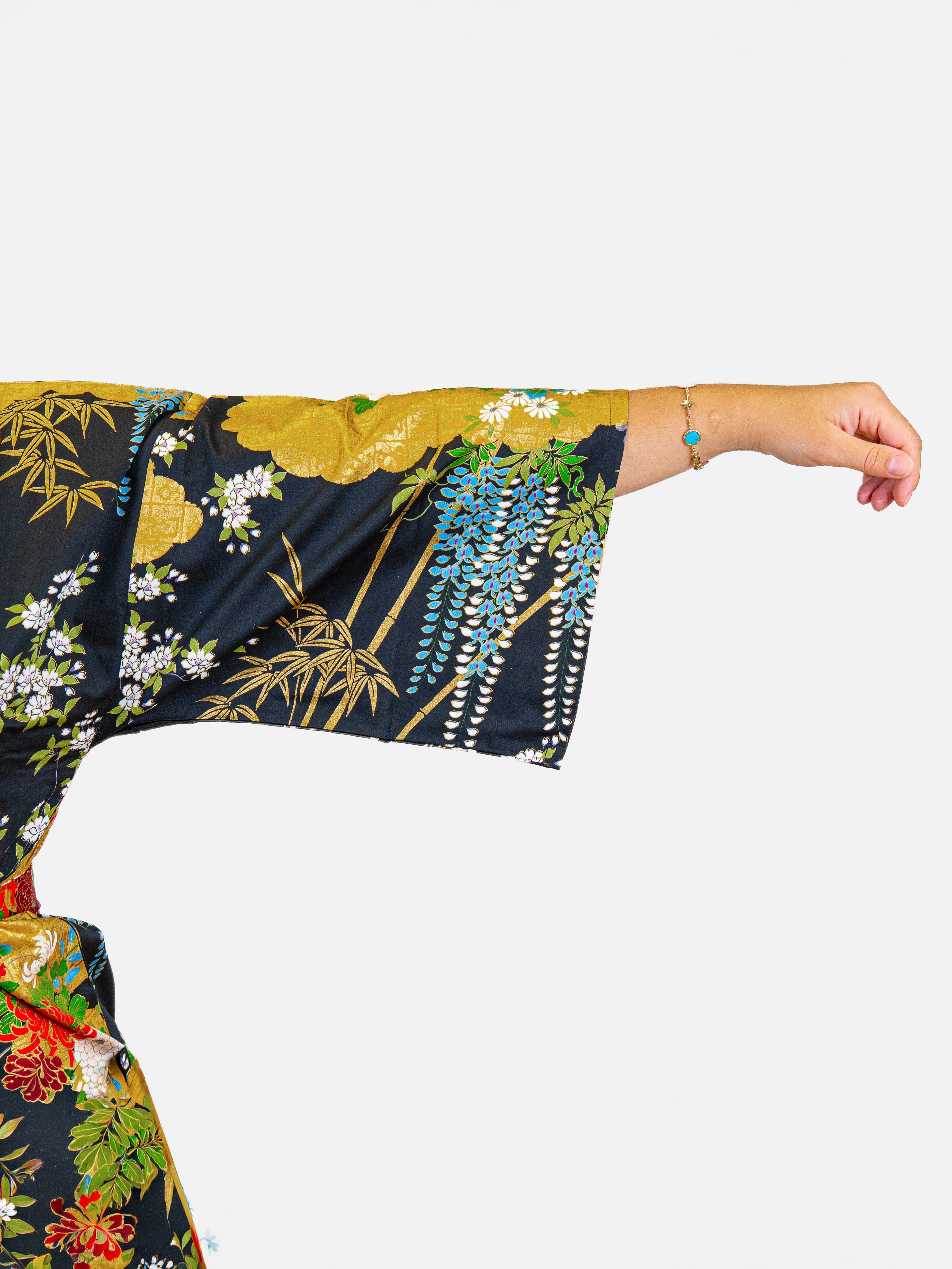 Happi-Kimono Damen – Goldene Botan