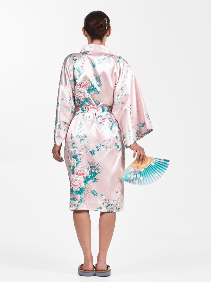 Happi Kimono Damen – Pfingstrose & Iris Einheitsgröße