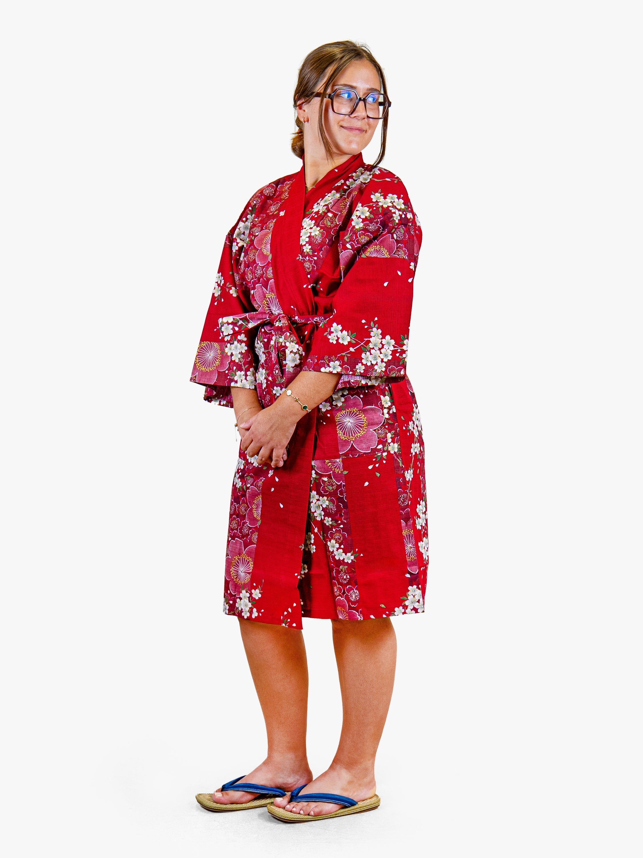 Happi-Kimono Damen – Rote Sakura