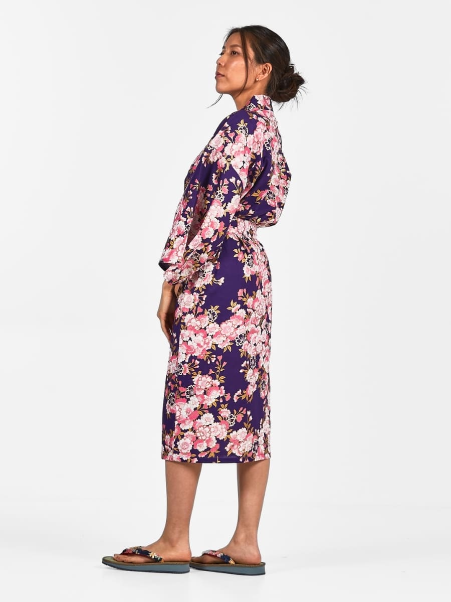 Happi Kimono Damen - Sakura-Blume Einheitsgröße