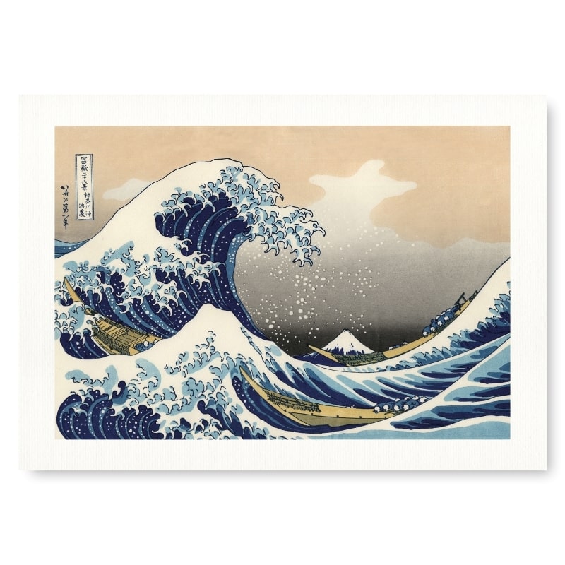 Hokusai Welle Kanagawa Poster A3
