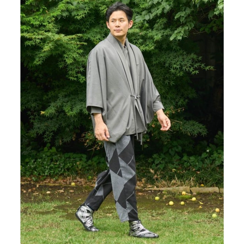 Jacke Kimono Style - Grau