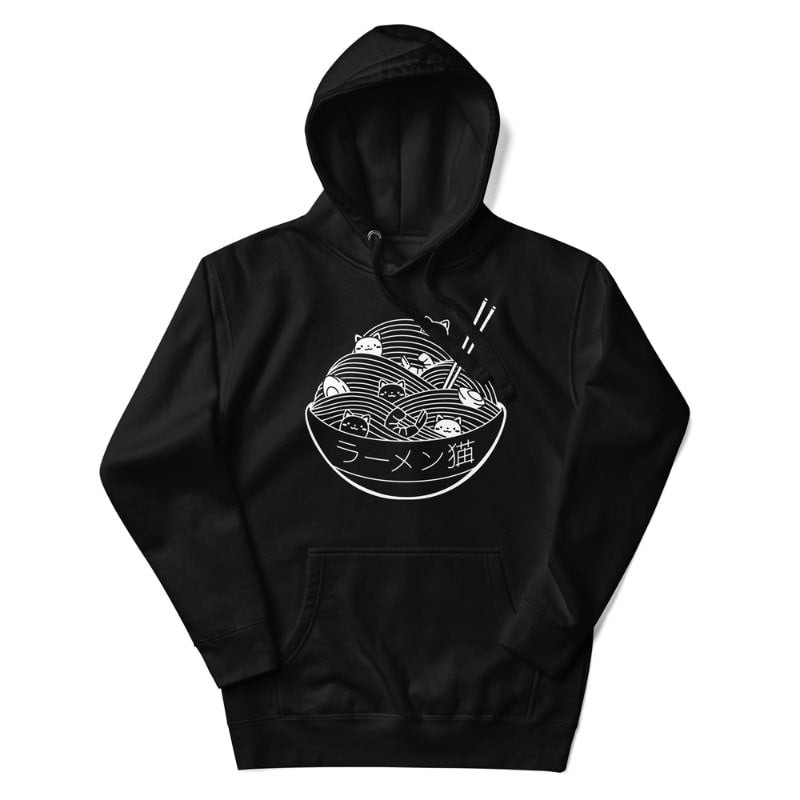 Japan Hoodie - Bowl of Kittens S