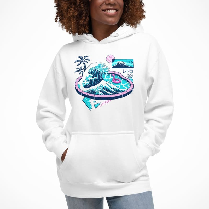 Japan Hoodie - Der große Teich von Kanagawa