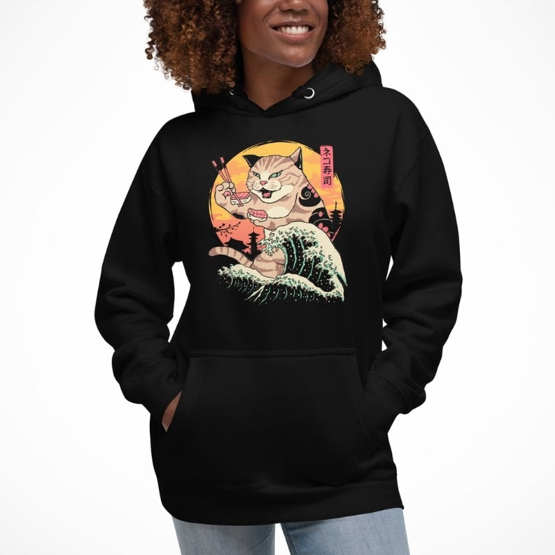 Japan Hoodie - Kaiju Neko Sushi