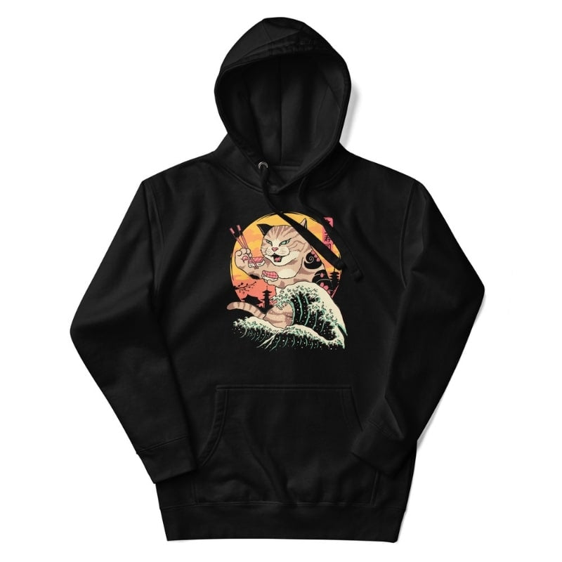 Japan Hoodie - Kaiju Neko Sushi S