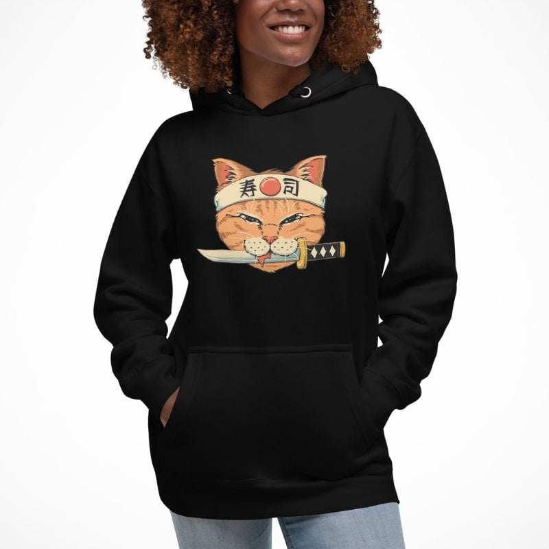 Japan Hoodie - Neko Sushi Katana