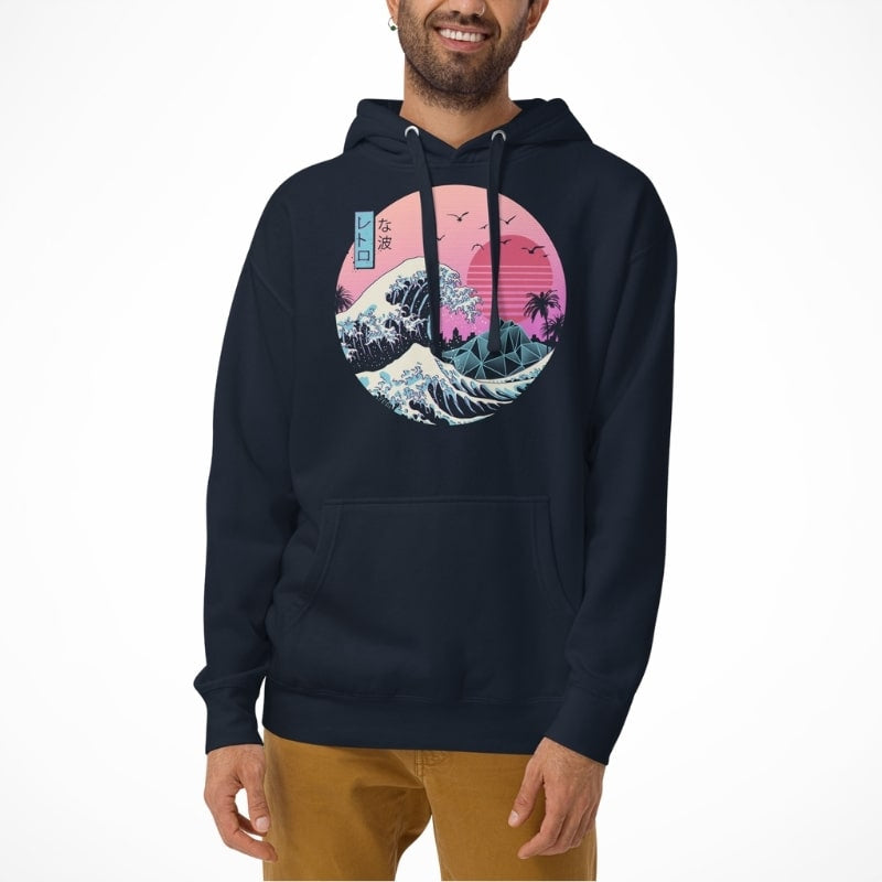 Japan Hoodie - Retro Kanagawa