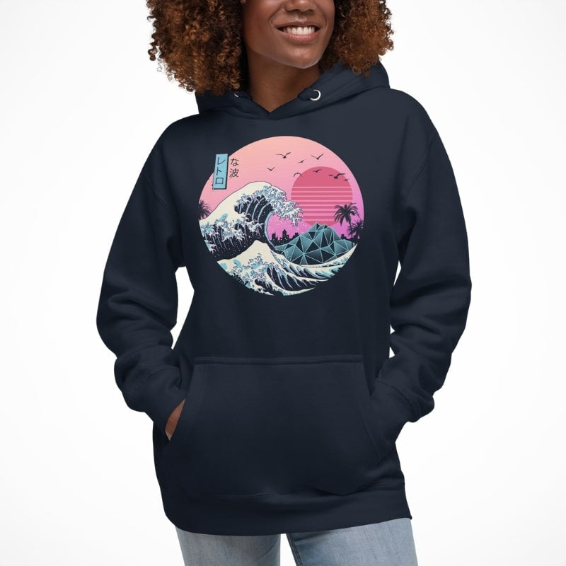 Japan Hoodie - Retro Kanagawa