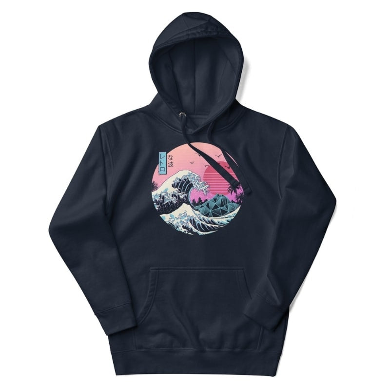 Japan Hoodie - Retro Kanagawa S