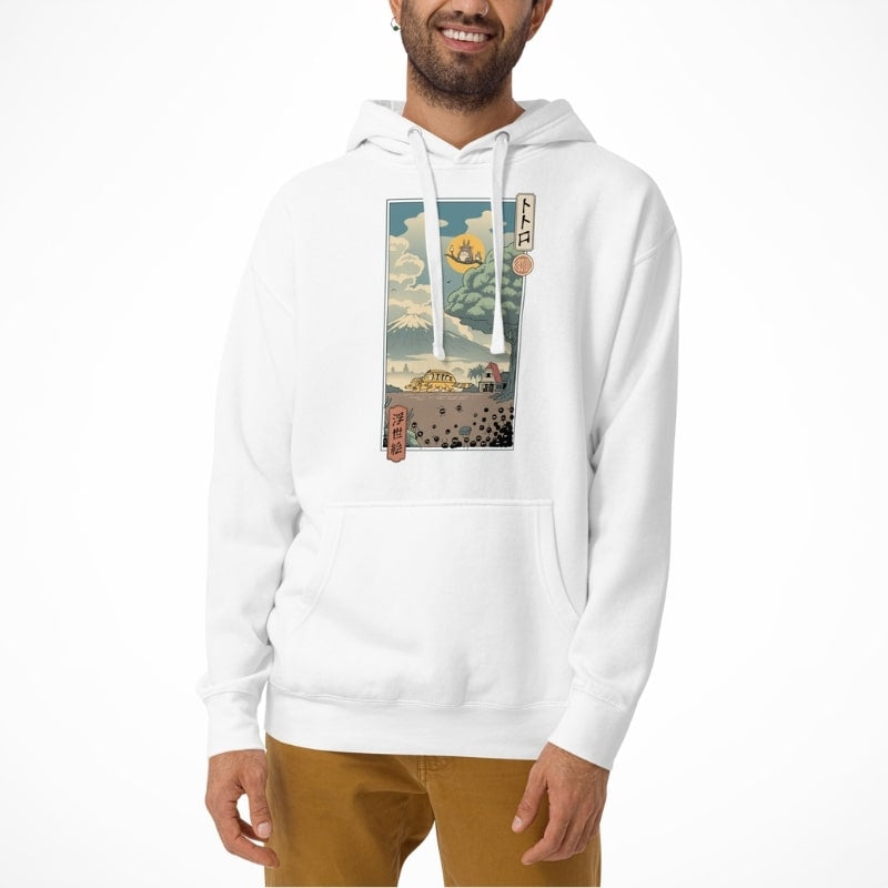 Japan Hoodie - Ukiyo-e Hüter des Waldes