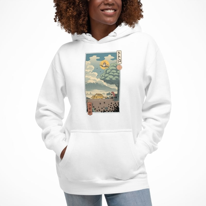 Japan Hoodie - Ukiyo-e Hüter des Waldes