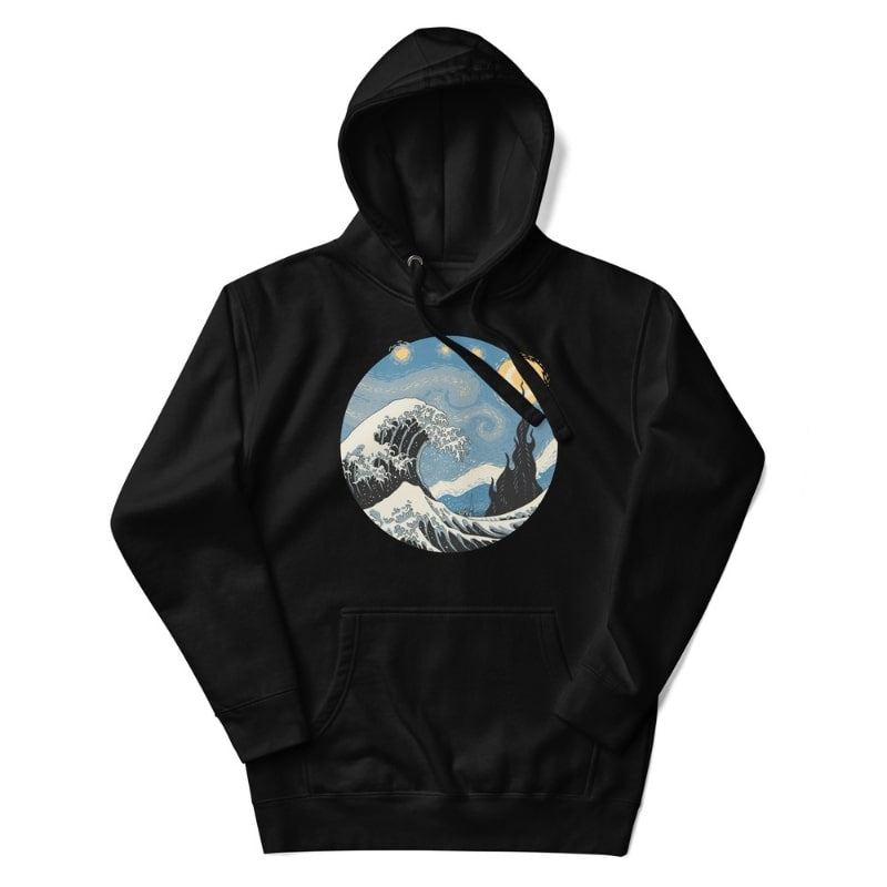 Japan Hoodie - Welle & Sternennacht S