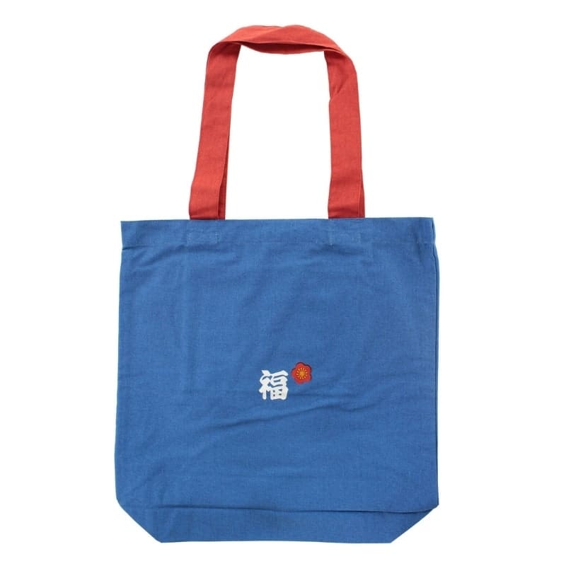 Japan Tote Bag - Blau Maneki Neko Segen