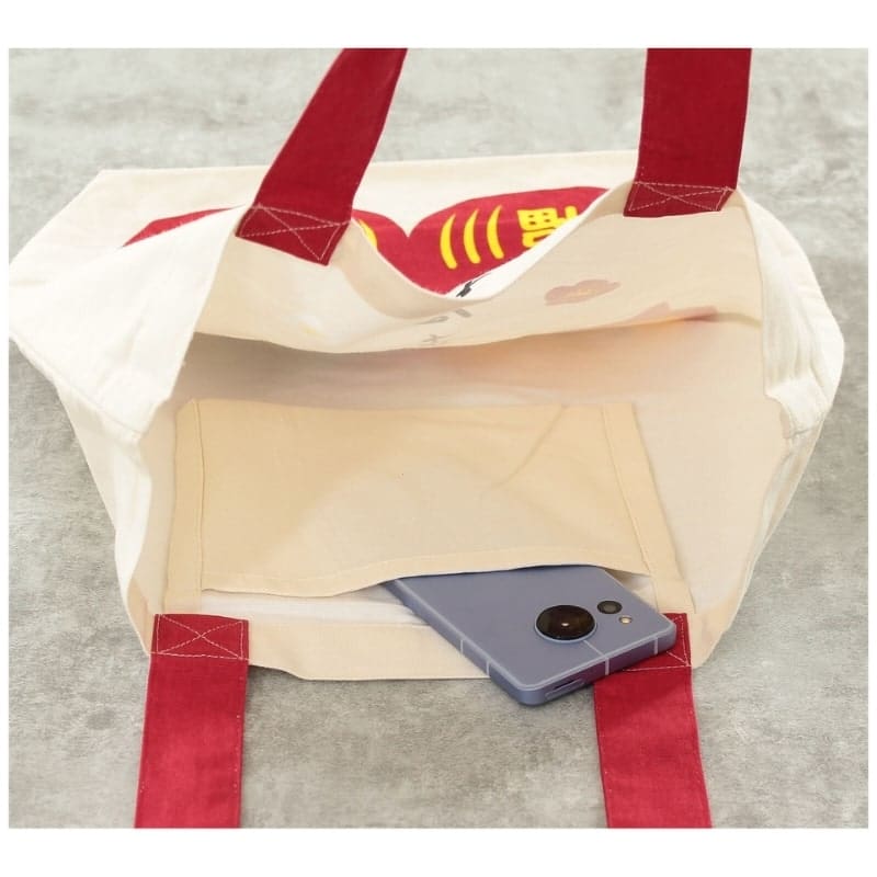 Japan Tote Bag - Elfenbein Shiba Daruma