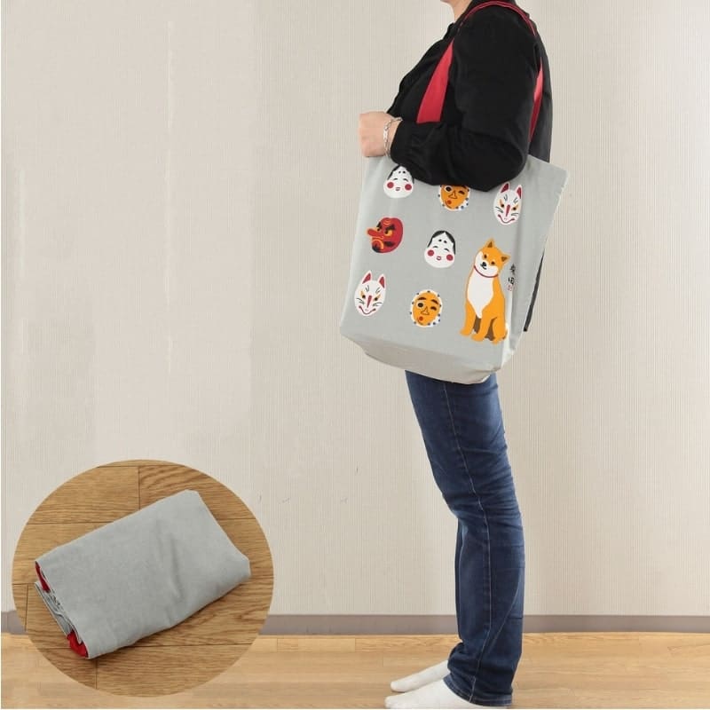 Japan Tote Bag - Grau Omote to Shiba