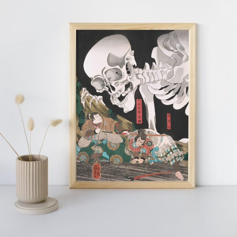 Japanische Drucke - Gashadokuro A3