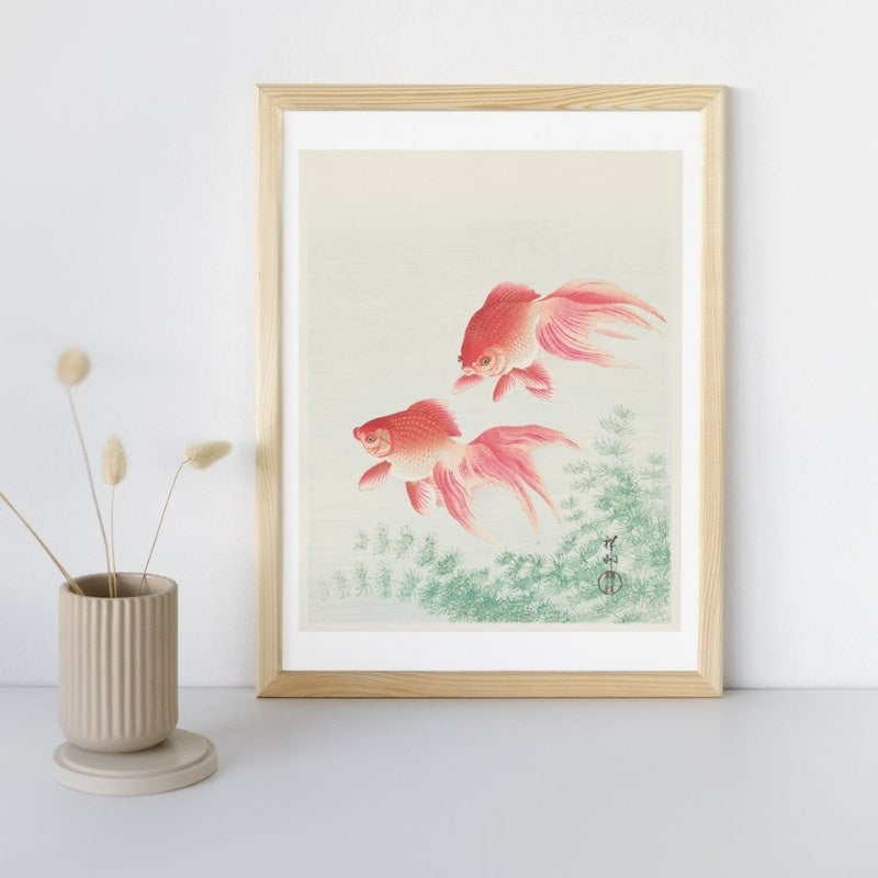 Japanische Drucke - Goldfisch A3