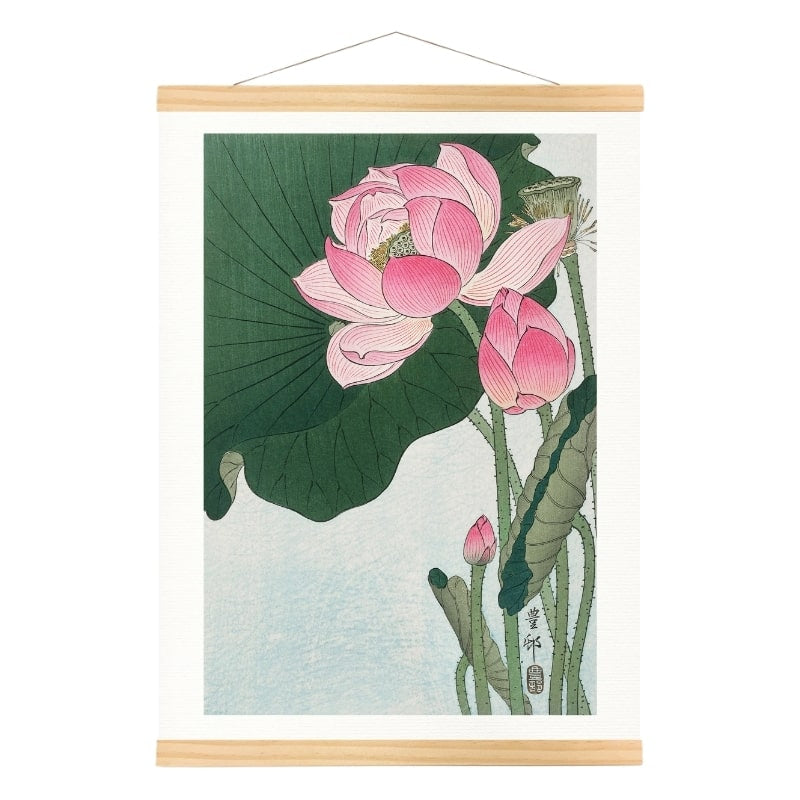 Japanische Drucke - Lotusblüte A3