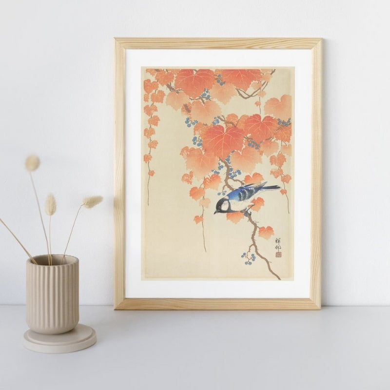 Japanische Drucke - Meise A3