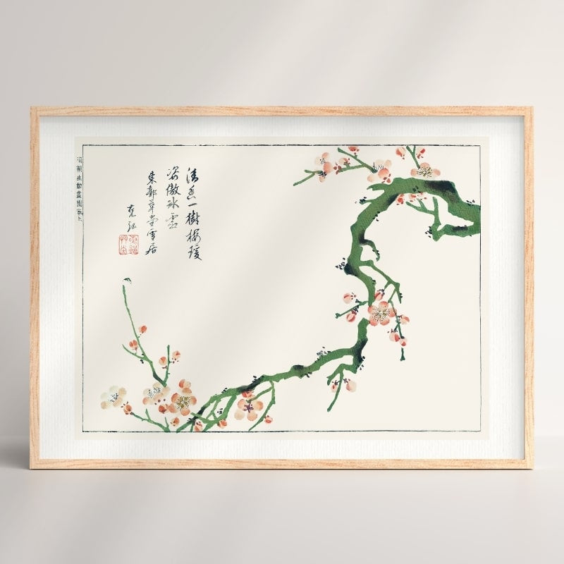 Japanische Drucke - Ume no Eda A3