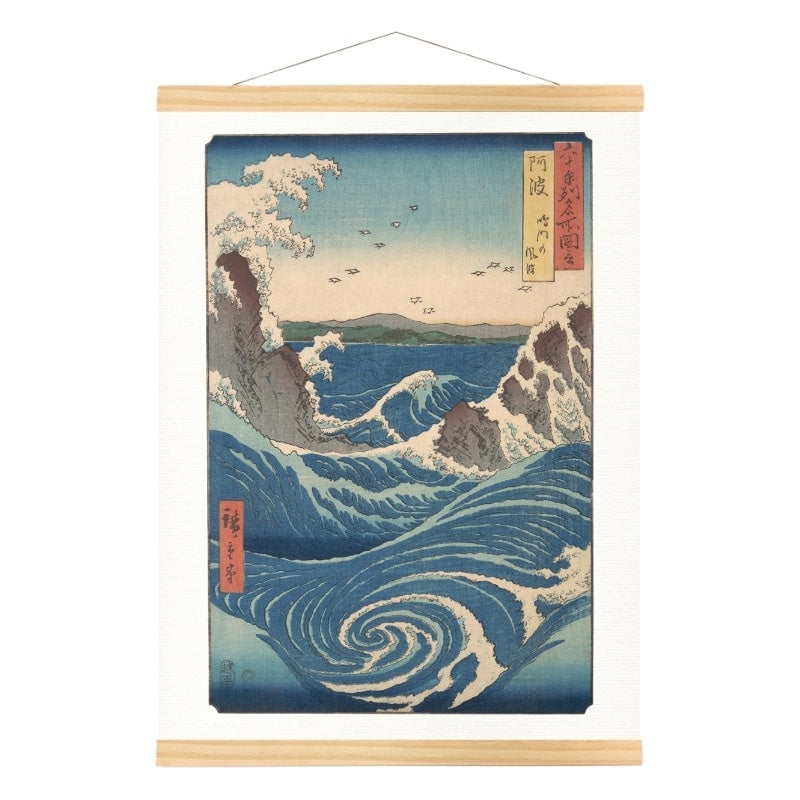 Japanische Drucke - Wirbelwind von Naruto-kaikyō A3