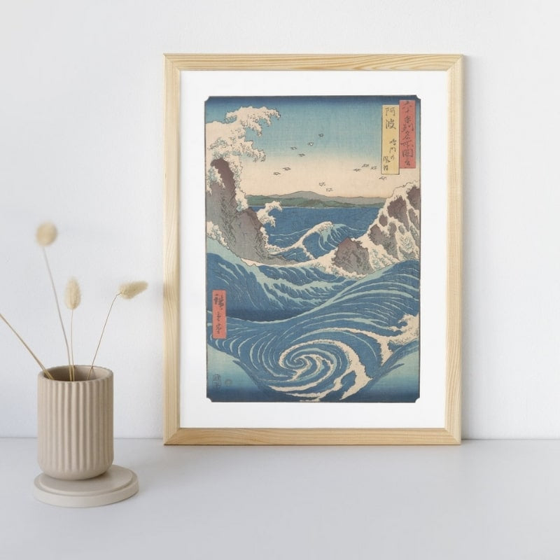 Japanische Drucke - Wirbelwind von Naruto-kaikyō A3
