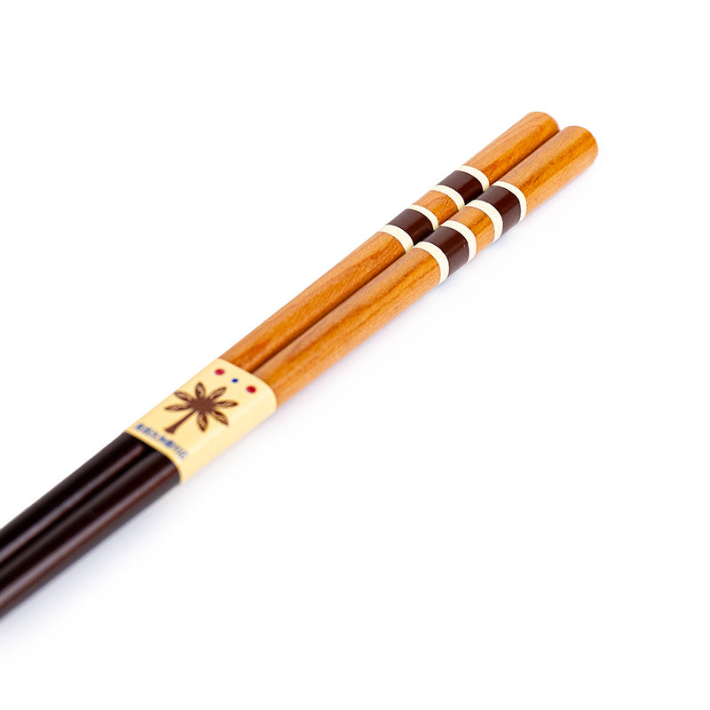 Japanische Essstäbchen aus Naturholz & Halter