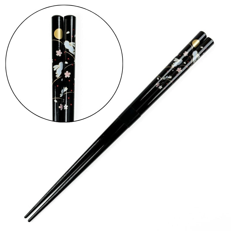 Japanische Essstäbchen - Hasenmotiv