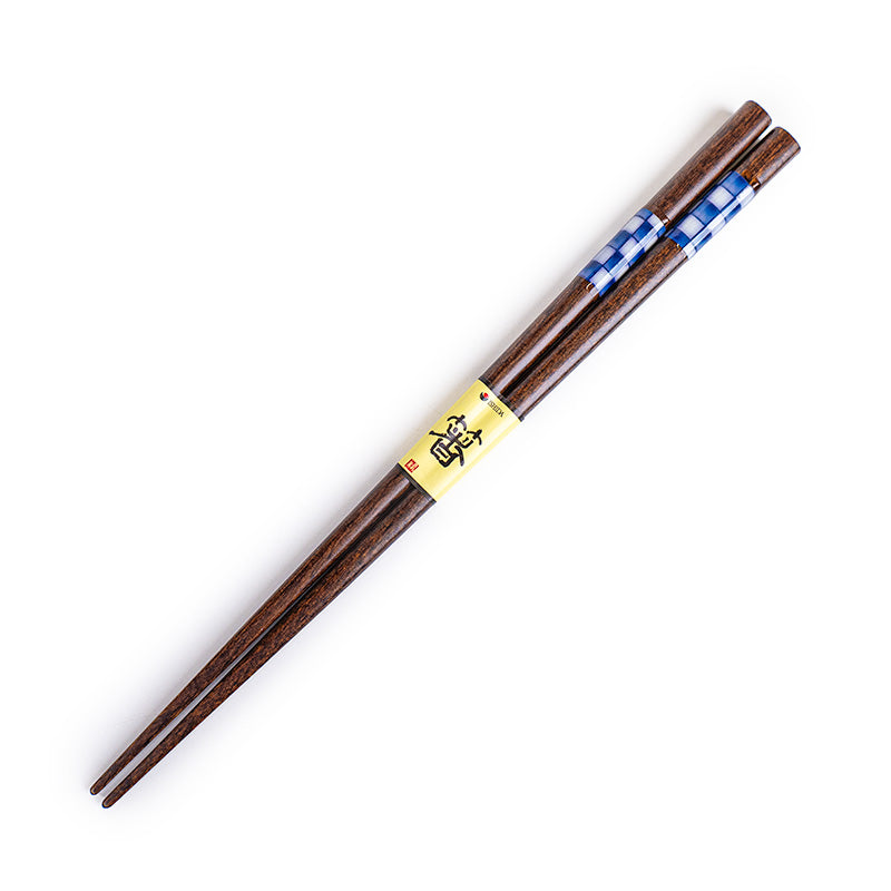 Japanische Essstäbchen Ichimatsu Indigo