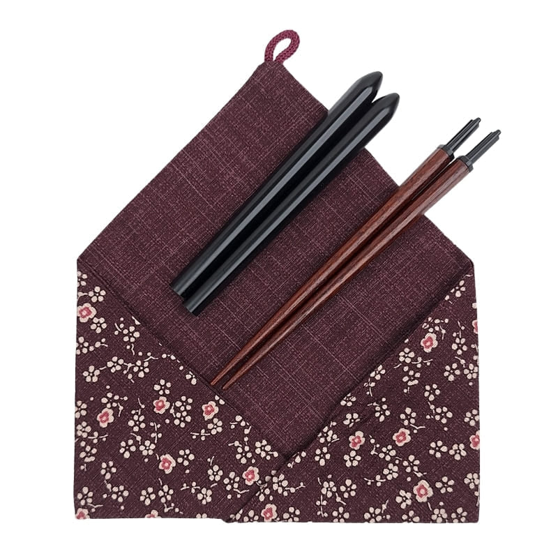 Japanische Essstäbchen mit Etui