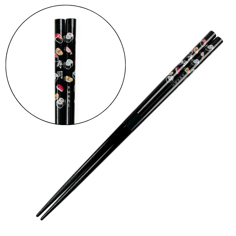 Japanische Essstäbchen mit Sushi-Motiv