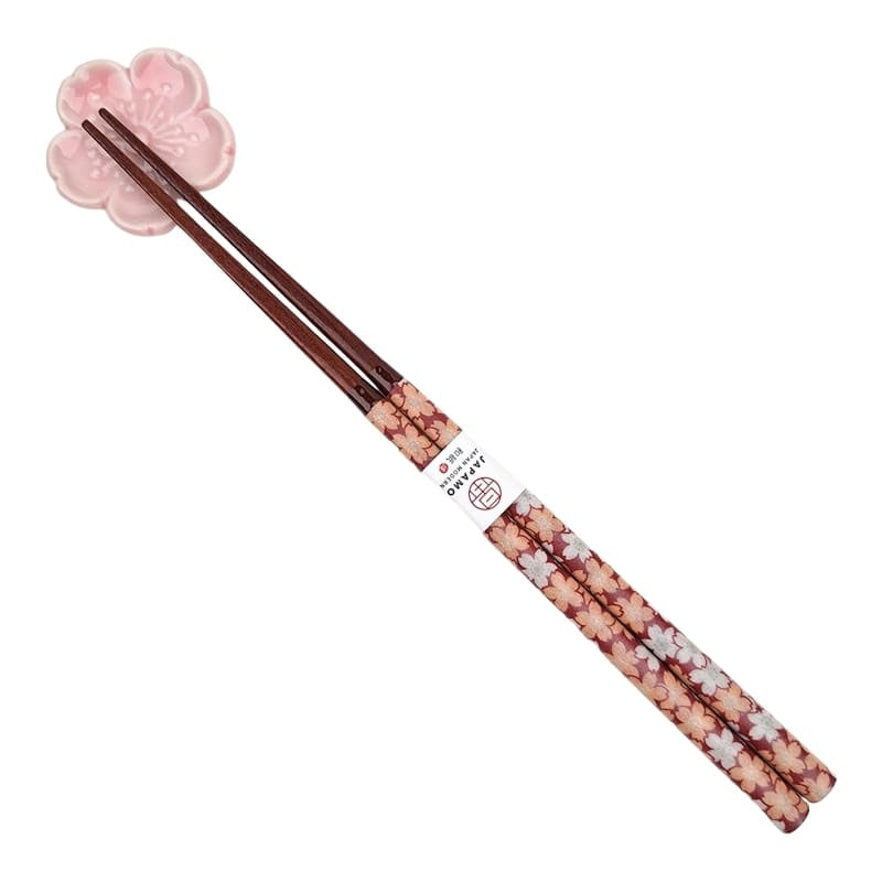 Japanische Essstäbchen - Sakura Rot