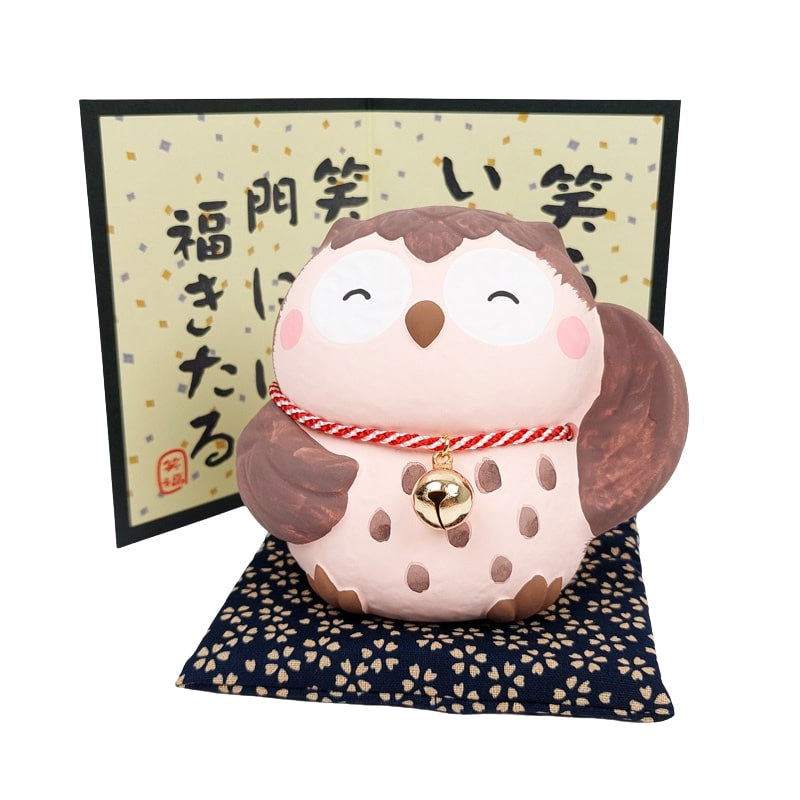 Japanische Eulen-Figur - Gute Laune