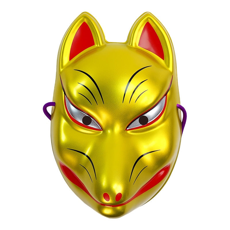 Japanische Fuchsmaske Vergoldet