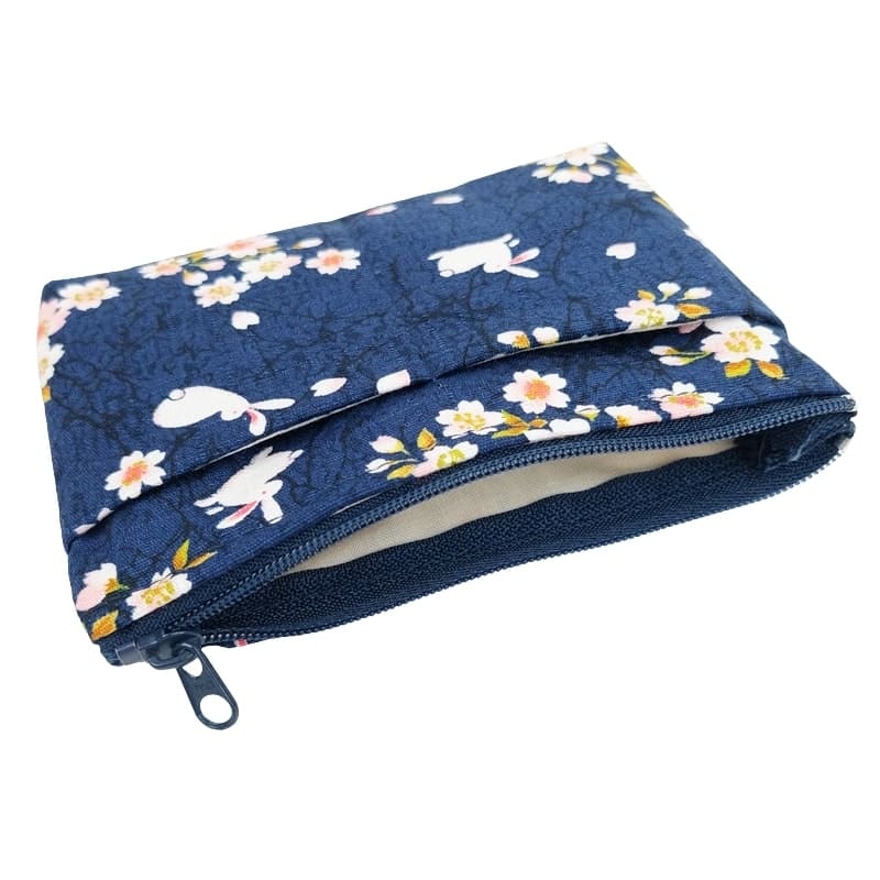 Japanische Geldbörse - Usagi Sakura Blau