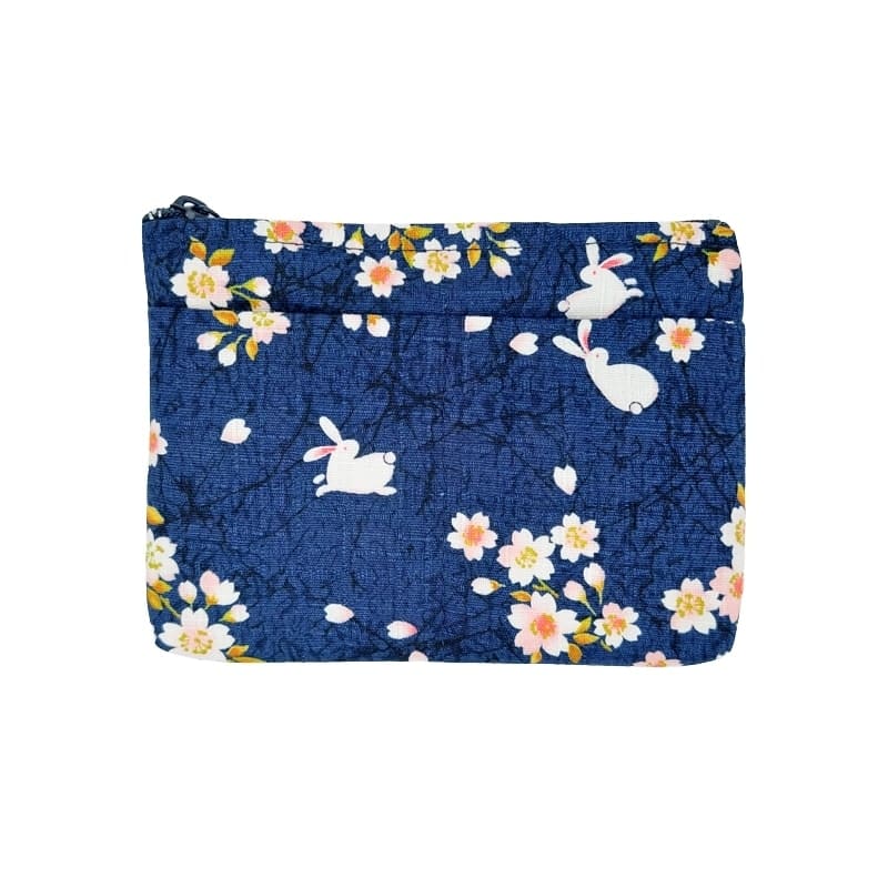 Japanische Geldbörse - Usagi Sakura Blau