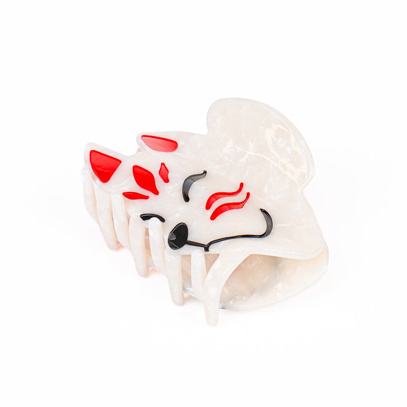Japanische Haarklammer Kitsune-Maske