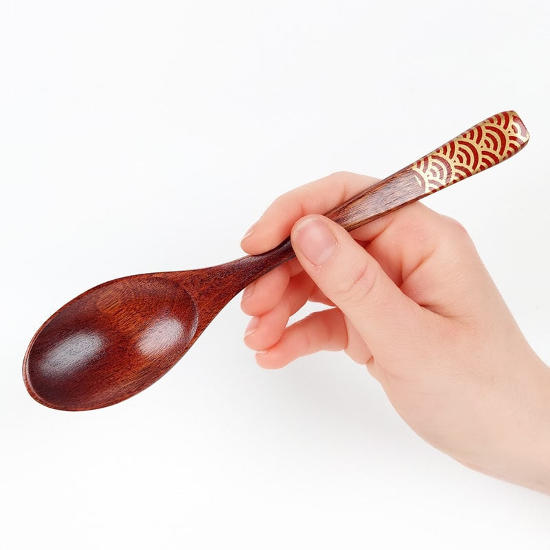 Japanische Holzlöffel Rot