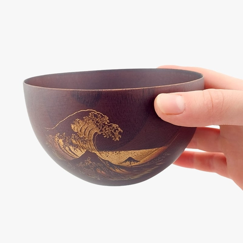 Japanische Holzschale - Kanagawa