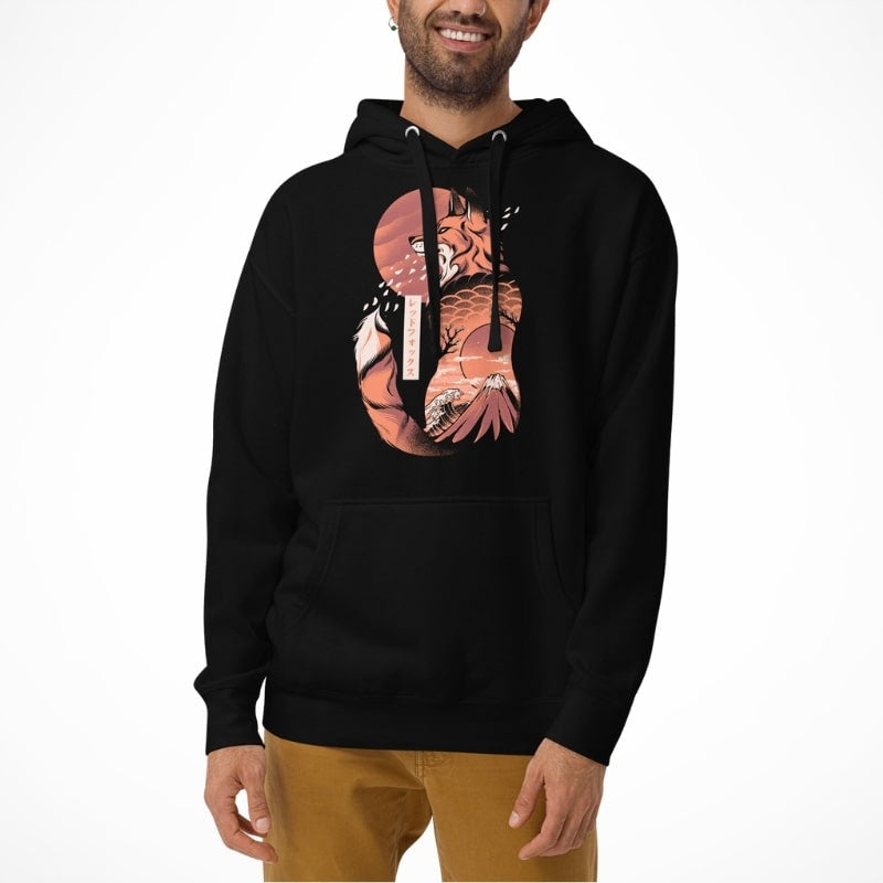 Japanische Hoodie - Fuchs