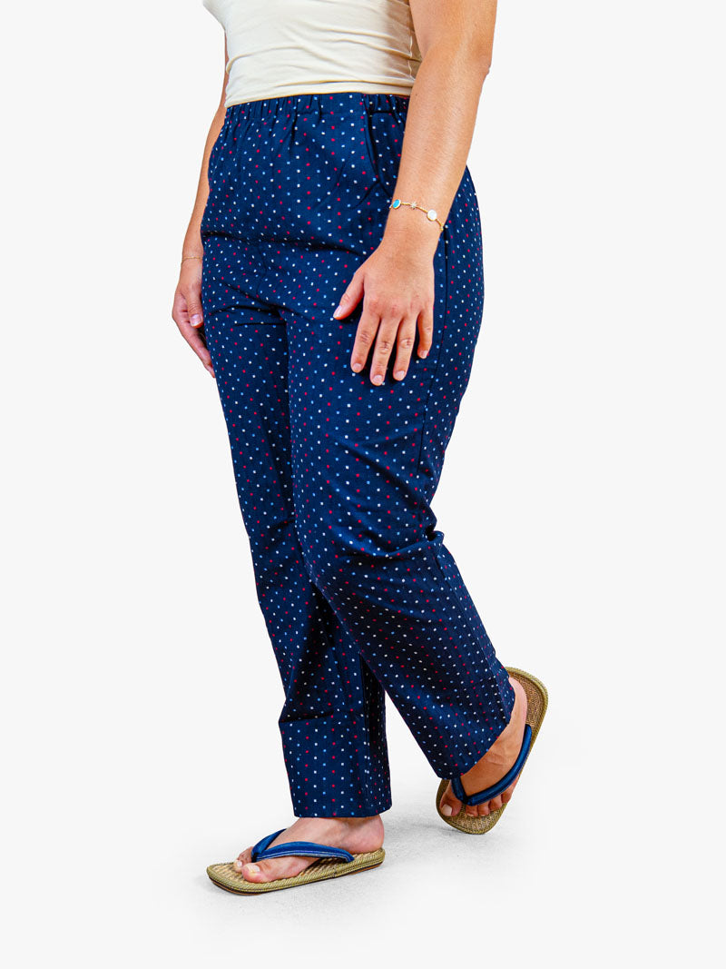 Japanische Hose Damen – Marineblaue Arare