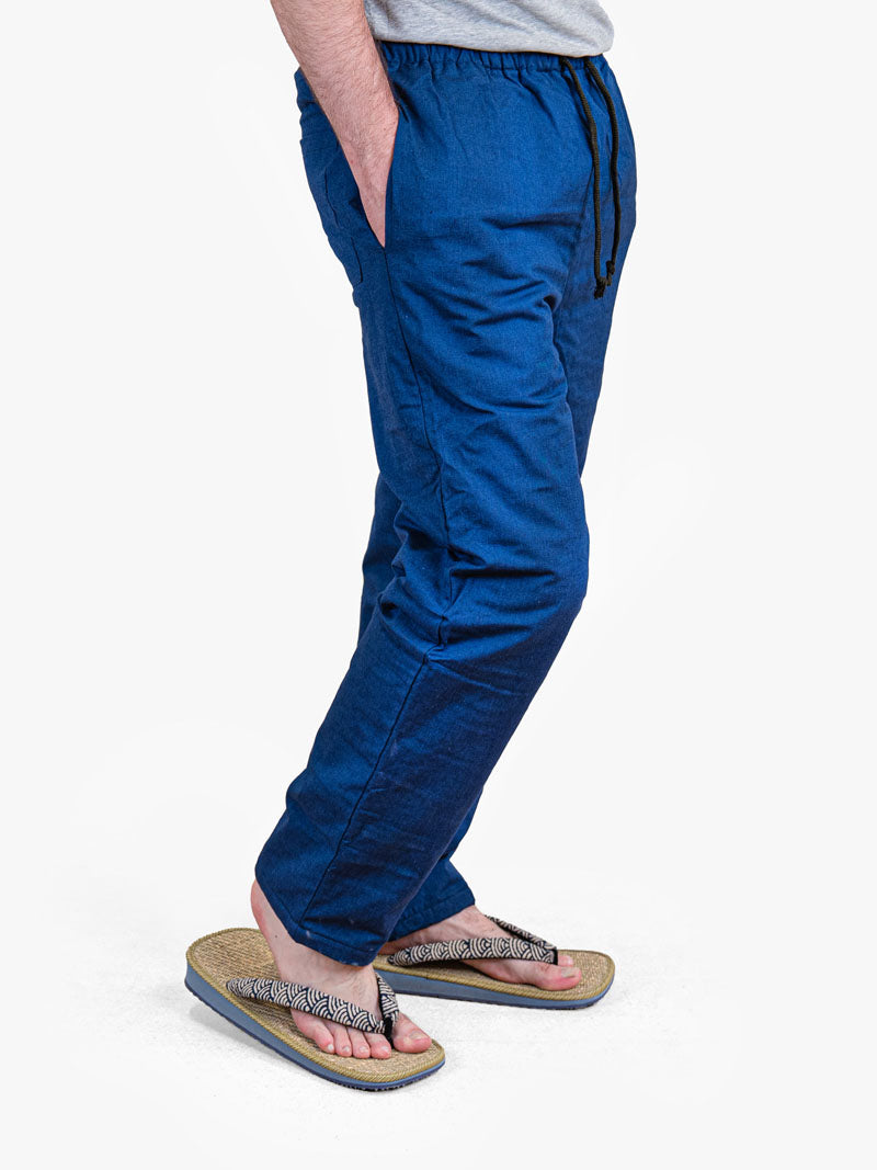 Japanische Hose Herren – Gesteppte Blaue