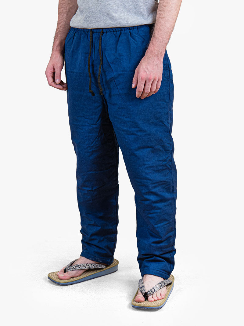 Japanische Hose Herren – Gesteppte Blaue