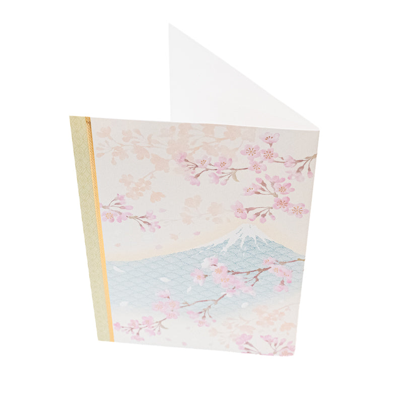 Japanische Karte - Fuji & Kirschblüten