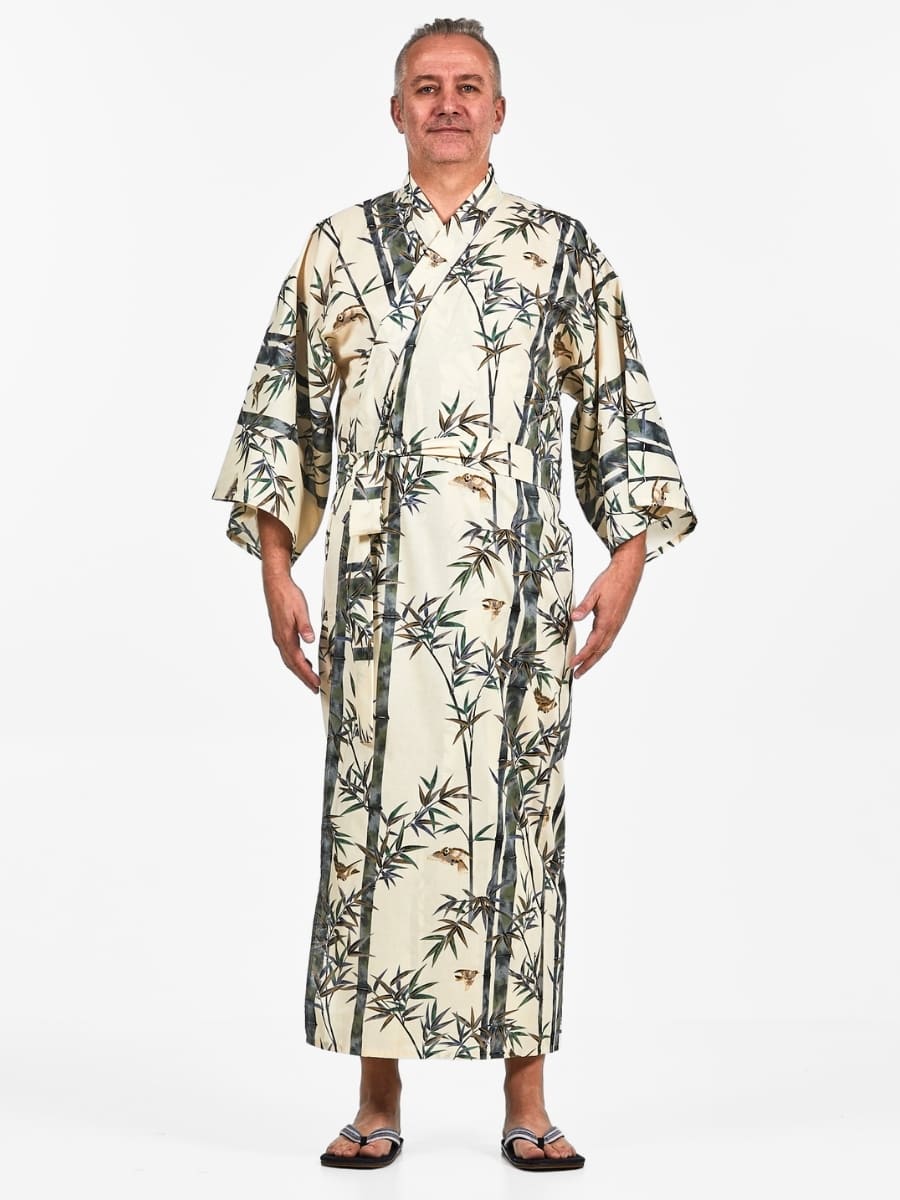 Japanische Kimono Herren - Bambus Einheitsgröße