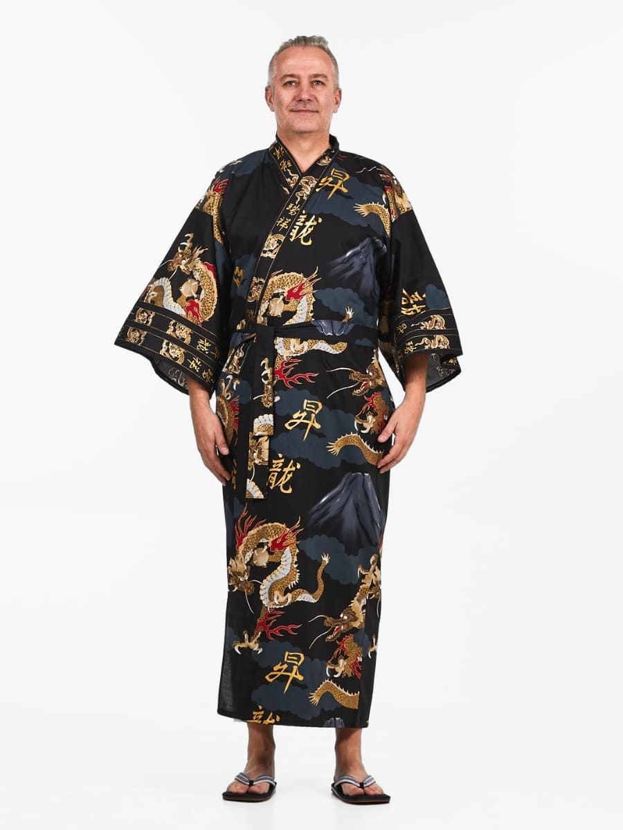 Japanische Kimono Herren - Drache Einheitsgröße
