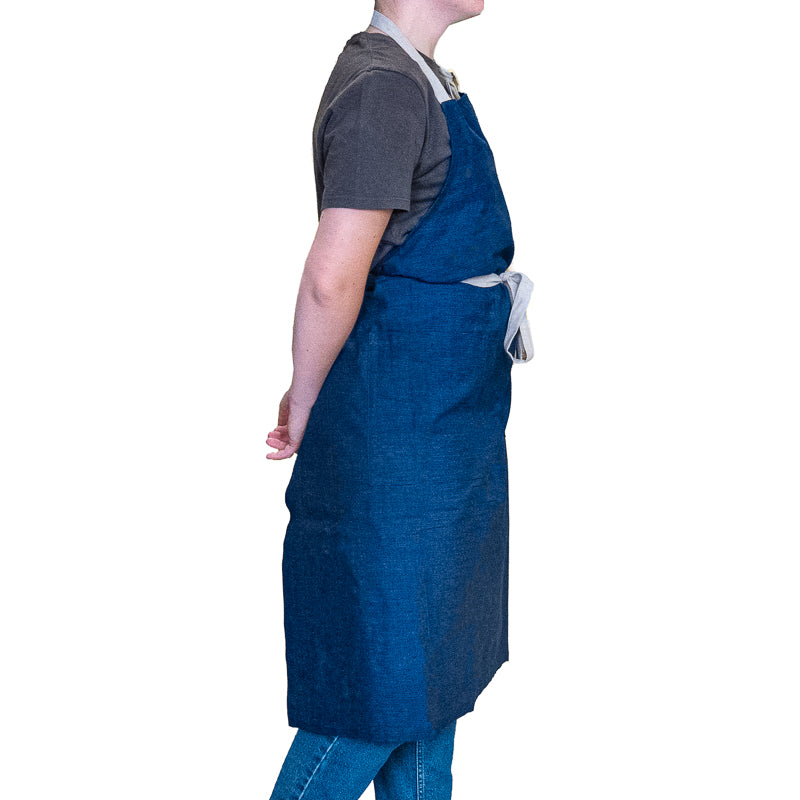 Japanische Küchenschürze - Blau