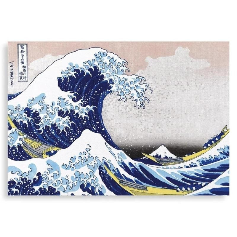 Japanische Malerei - Große Welle A4
