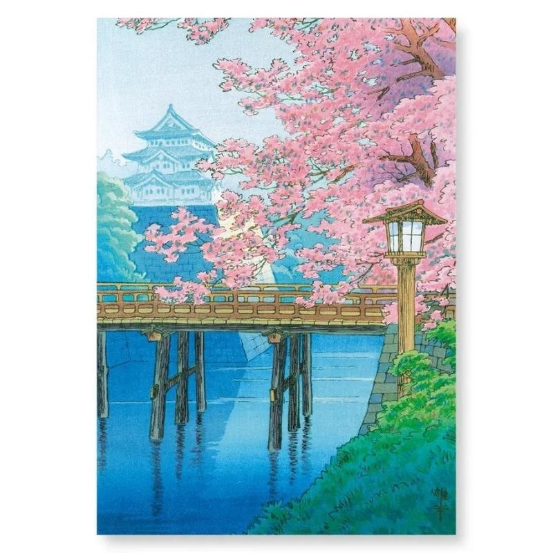 Japanische Malerei Kirschblüten A4